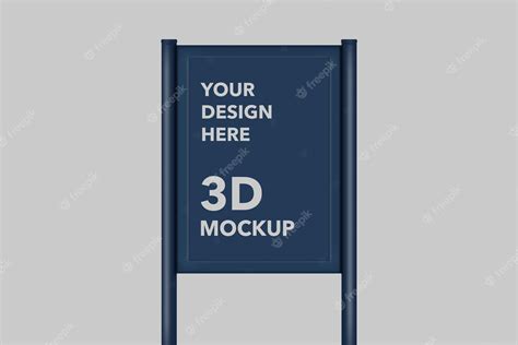 Premium PSD | 3d poster mockup