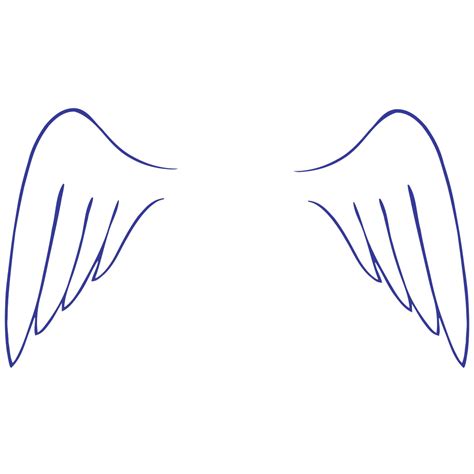 Simple Angel Wings Svg