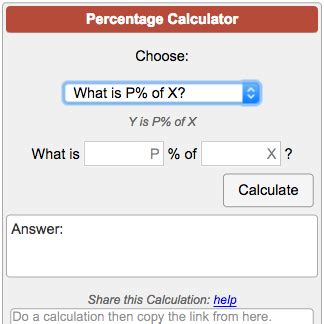 Percentage Calculator