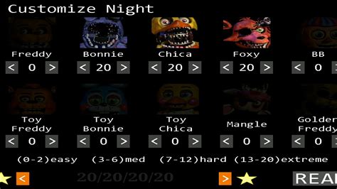 Fnaf 2 custom night - YouTube