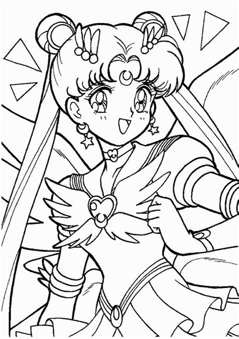 Free & Easy To Print Sailor Moon Coloring Pages | Moon coloring pages ...