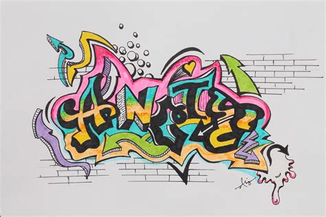 Drawing Lesson: Your Name in Graffiti - Art Lesson Plans