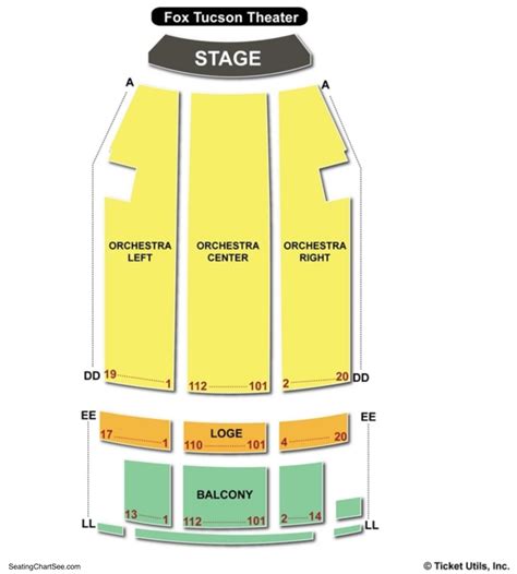 Fox Theater Tucson Seating Chart | Seating Charts & Tickets