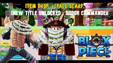 Fight katakuri Boss get Pale Scarf - Dough Commander Title - Blox ...