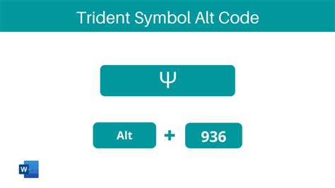 MS Word: How to Type Trident Symbol Text on Keyboard - How to Type Anything