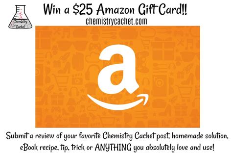 Win a $25 Amazon Gift Card with one Review from Chemistry Cachet