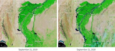 Satellite Snapshot of the Heavy Floods In Pakistan | Earth.Org