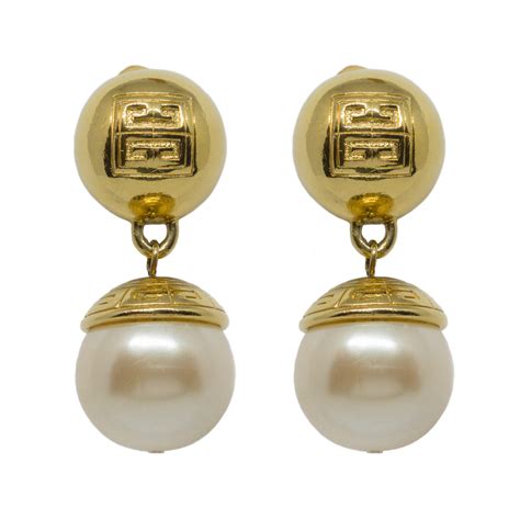 Givenchy - Vintage pearl drop earrings - 4Element