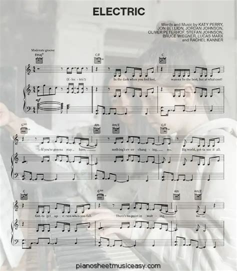 Electric sheet music - C Major Scale