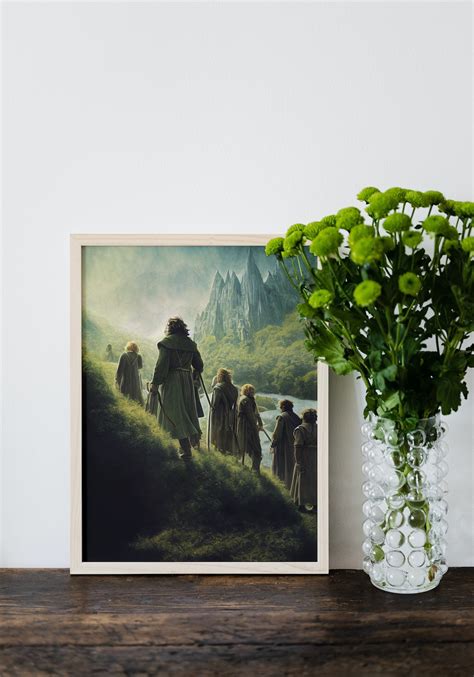 Fellowship of the Ring Wall Art Digital Product Gift Idea for Lord of ...