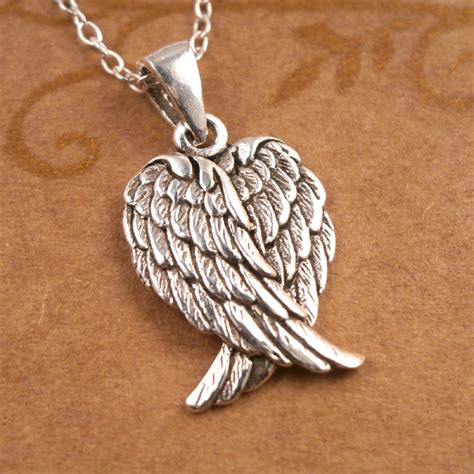 Sterling Silver Angel Wings Necklace | Silver Willow Jewellery