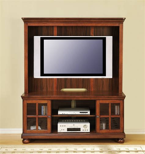 15 Photos Wooden Tv Cabinets with Glass Doors