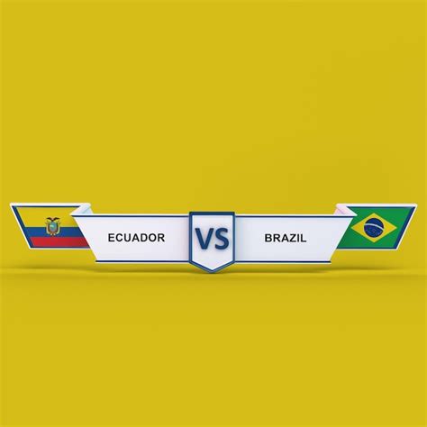 Premium Photo | Ecuador vs brazil