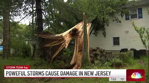 Nasty storms leave trail of damage in New Jersey – NBC New York