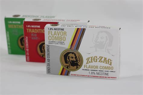 Zig Zag Electronic Cigarette Flavors (Image)