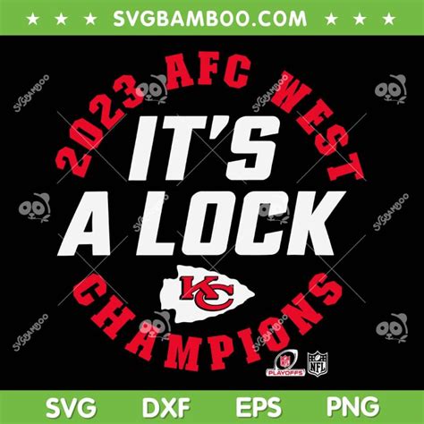 Chiefs 2023 AFC West Champions SVG PNG