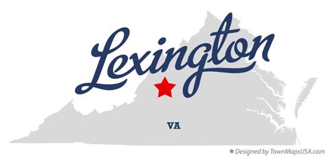 Map of Lexington, VA, Virginia