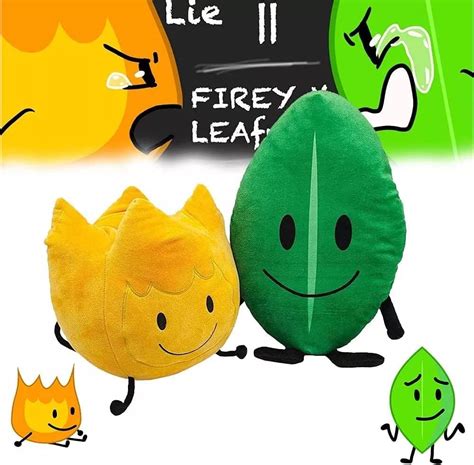 Byger 12 Styles Battle For Dream Island Bfdi Plush Toy, Cute Cartoon Soft Stuffed Plant Leafy ...