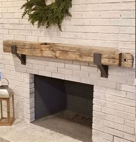 Mantel Bracket Support, Farmhouse Shelf Bracket, Rustic Shelf Support, Fireplace Bracket, Heavy ...