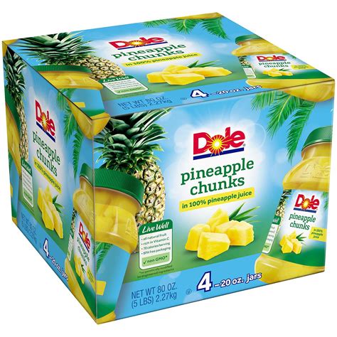 Dole Pineapple Chunks 20 oz,4 ct – NAT USA