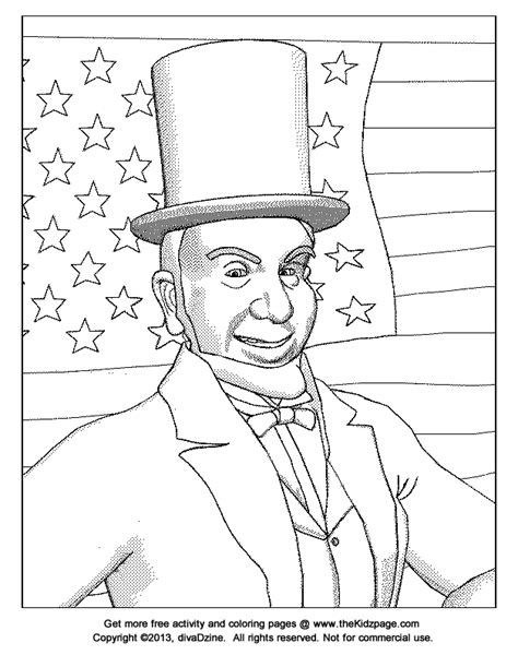 Abraham Lincoln Coloring Pages Printable - Coloring Home