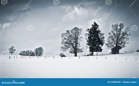 Winter scenery stock photo. Image of rural, bavaria, europe - 23400528