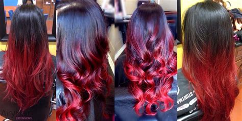 20 Top Images Black And Red Hair Extensions : Body Wave Remy Clip In Hair Extensions Human Hair ...