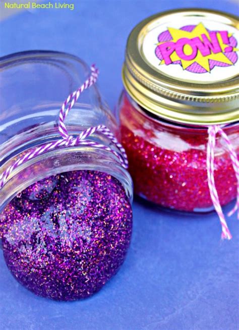 How to Make Slime with Contact Solution - Superhero Glitter Slime ...