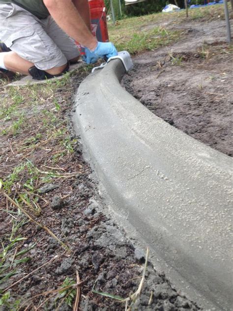 Custom concrete curbing edging landscaping do it yourself | Etsy in ...