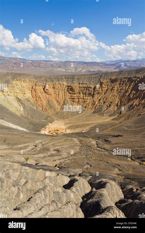 Ubehebe crater, a Maar volcano, Death Valley National Park, California ...