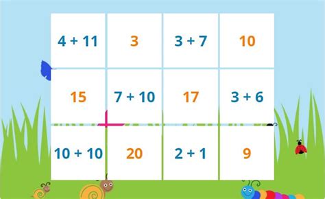 Math Addition Puzzles To 20: ONLINE + Printable