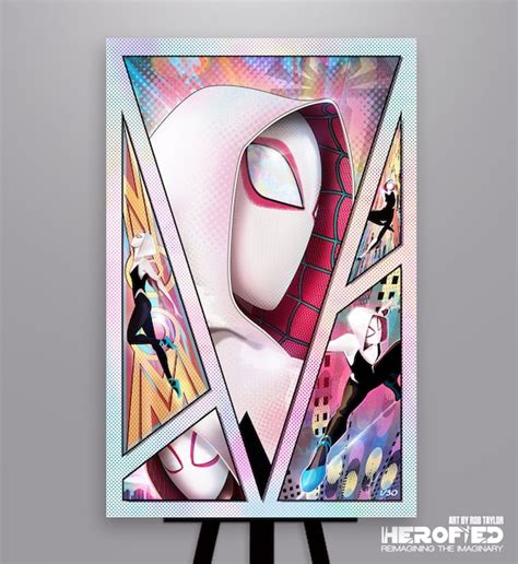 Into the Spider-verse spider-gwen Art Print by - Etsy UK