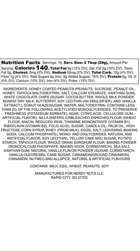 In-Cider Info (Apple Cider Donut) Peanut Butter Treat | Nerdy Nuts