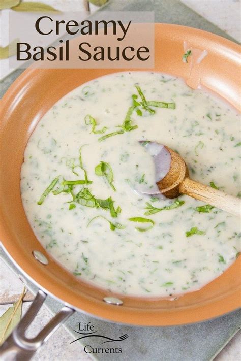 Creamy Basil Sauce A light fresh creamy sauce that’s filled with summer basil. Perfect for ...