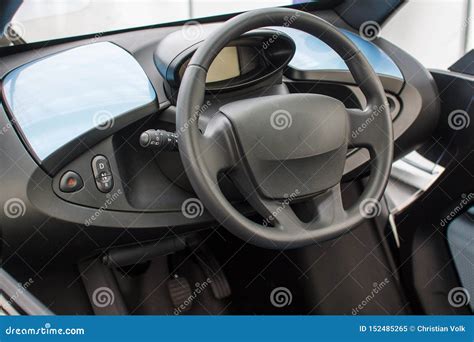 Interior of a Modern Electric Car Stock Image - Image of concept ...