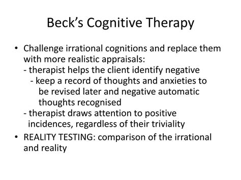 PPT - Beck’s Cognitive Therapy PowerPoint Presentation, free download - ID:3804367