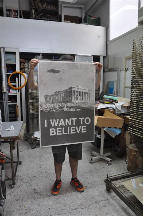 I WANT TO BELIEVE / Silkscreen Poster on Behance