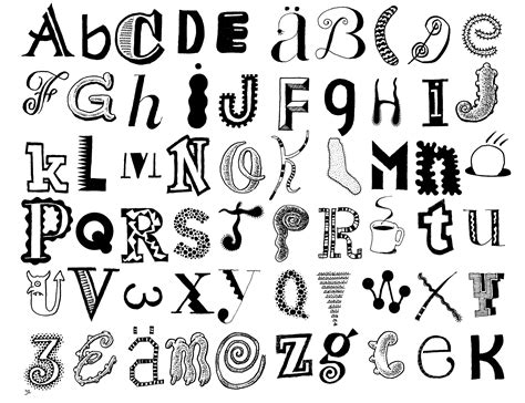 how to draw cool letters on paper - Google Search Cool Letter Fonts ...