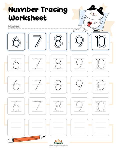 Tracing Numbers 1 To 10 Worksheets - Worksheets Printable Free