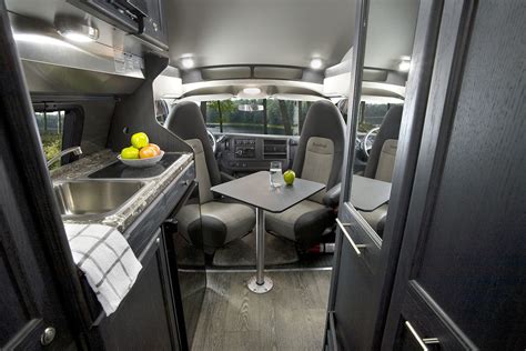 Pin by Roadtrek Motorhomes on Roadtrek's New Ebony Interior | Roadtrek, Interior, Wood interiors