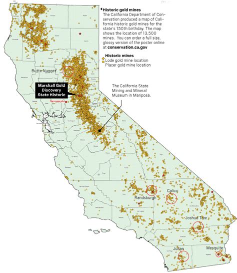 Gold Mines In Southern California Map - map of interstate