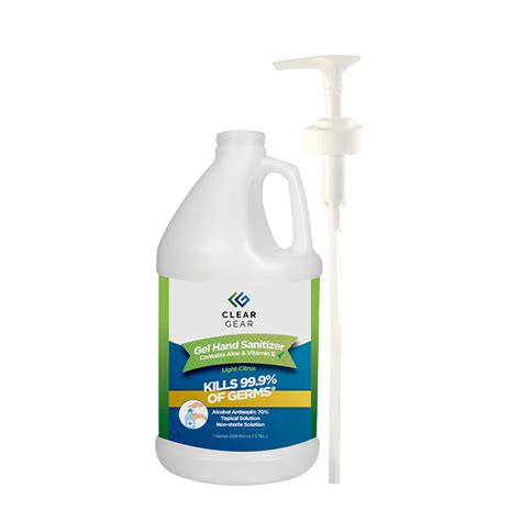 Hand Sanitizer Gallon Bottle | Refill Bottle - Clear Gear