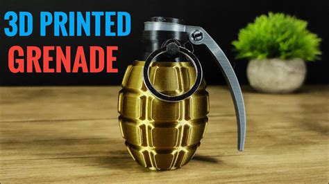 3D Printed Grenade 💣 - 3D printing Timelapse - YouTube