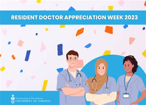 Help us celebrate Resident Doctor Appreciation Week 2023 | Department of Anesthesiology and Pain ...