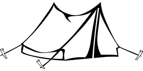 Camping Tent Drawing · Free vector graphic on Pixabay