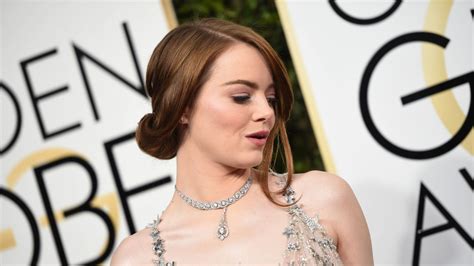 Emma Stone's Super Awkward Hug at the Golden Globes Is All of Us | Glamour