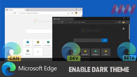 How To Enable Dark Mode In Microsoft Edge Chromium Youtube | Images and Photos finder