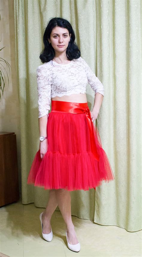 Red Tulle Skirt Short Tutu Skirt Adult Tutus Bachelorette - Etsy