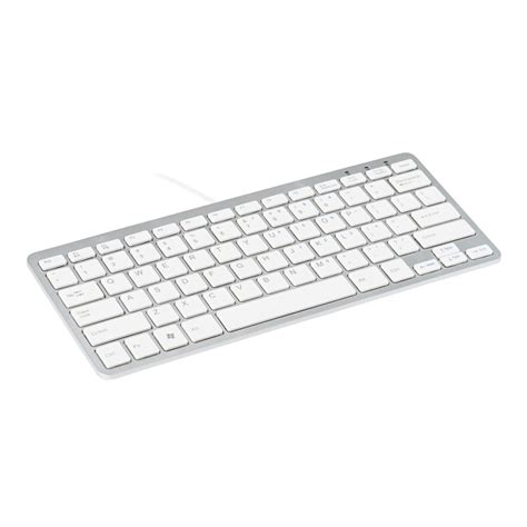 Tastatura ergonomica compacta R-Go, alba, layout UK, USB