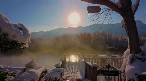 Winter at Riverbend Hot Springs - YouTube